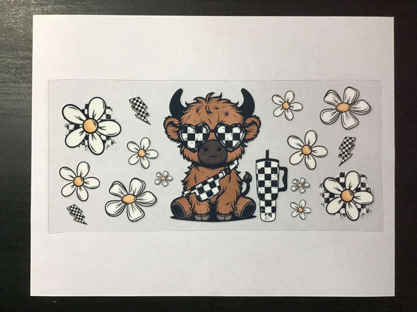 Highland cow wrap