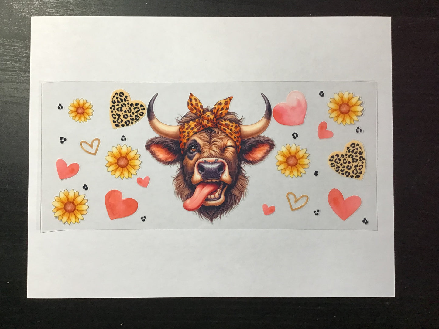 Highland cow wrap