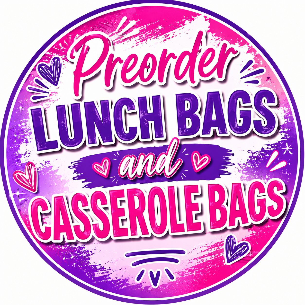 PREORDER Insulated Lunch Bags and Casserole Bags